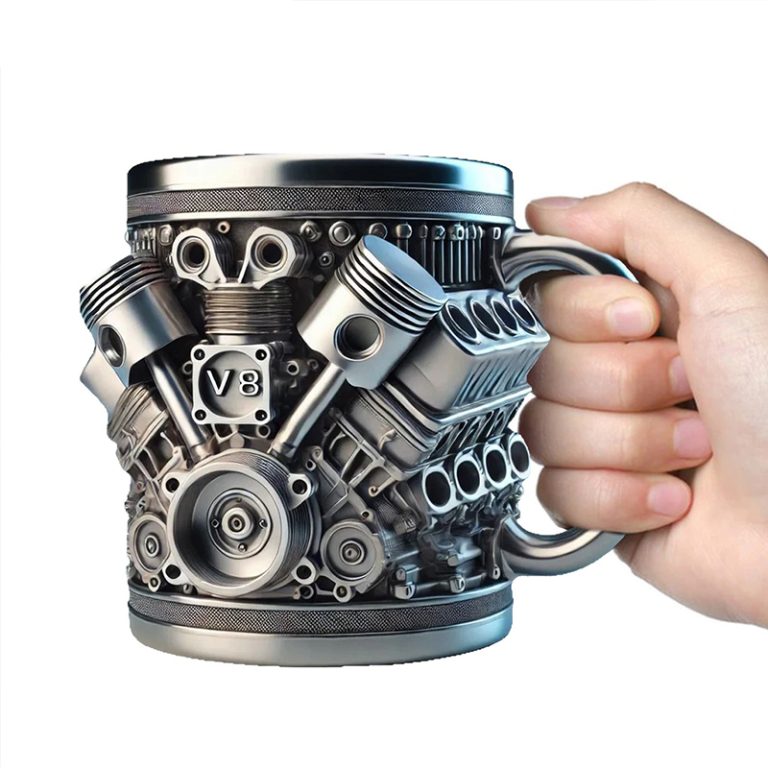 3D Engines Stainless Steel Mug v8 model