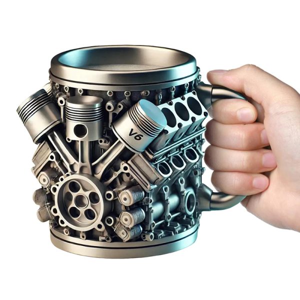 3D Engines Stainless Steel Mug v6 model