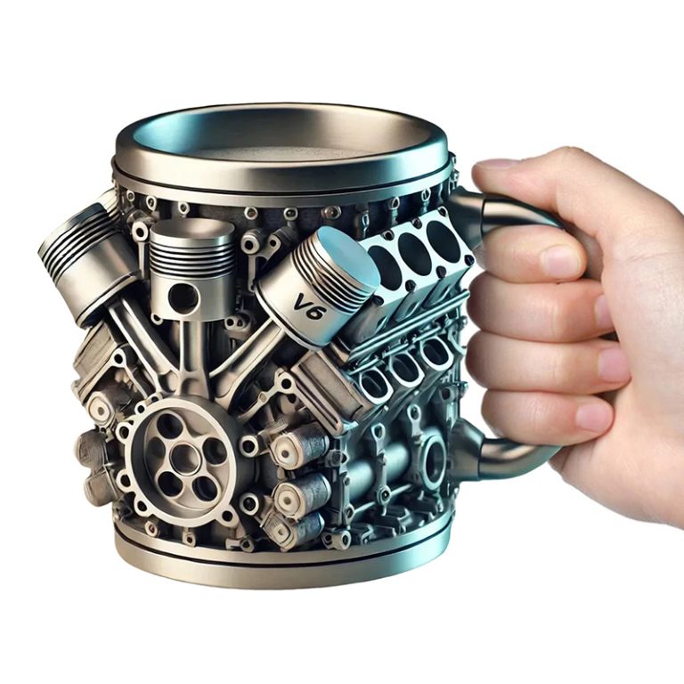 3D Engines Stainless Steel Mug v6 model