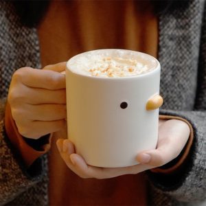 dot eye Chicken Ceramic Mug - Coffee Cup