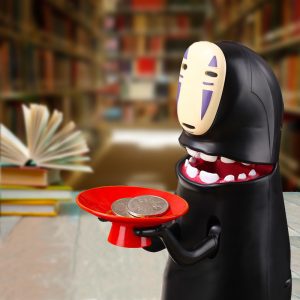 no face piggy bank / Spirited Away anime no face electrical & musical piggy bank