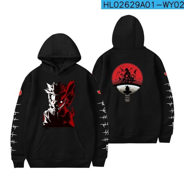 Naruto Long sleeved Sweater | kakashi; itachi; naruto; hidden leaf design - Image 13