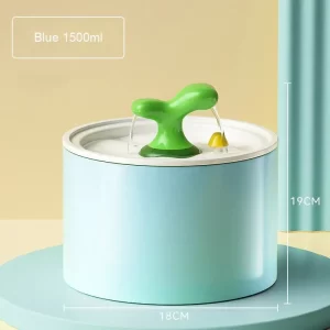 WhisperFlow Ceramic Pet Fountain – 1L/1.5L Automatic Silent Dispenser